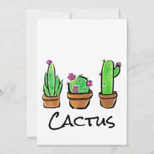 Invitation Cactus cactus cactus succulents