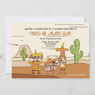Invitation Cactus Cinco De Mayo