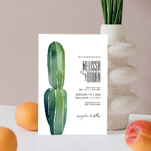Invitation Cactus Dream ・ Modern Desert Chic ・ Botanical Boho