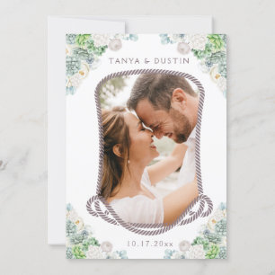 Invitation Cactus Floral Western Rustic Skull Enregistrer La 