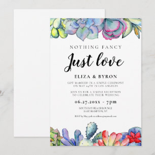Invitation Cactus succulent fête pour toujours heureux
