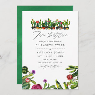 Invitation Cactus Succulents Mariage Fiesta