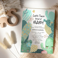 Cactus "Taco à propos d'un bébé" Baby shower en co