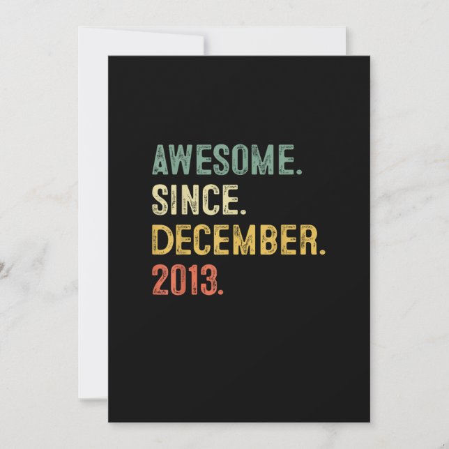 Invitation Cadeau 9 ans 9e anniversaire garçon incroyable dep (Devant)