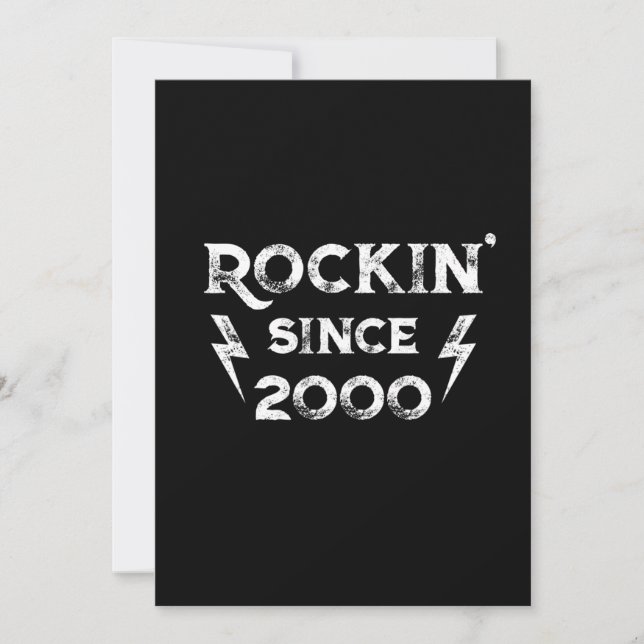 Invitation Cadeau Anniversaire Classic Rock pour les années 2 (Devant)