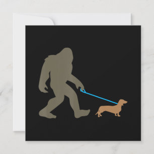 Invitation Cadeau Chien   Bigfoot Marche Dachshund
