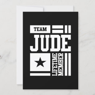 Invitation Cadeau d'anniversaire avec nom personnalisé Jude