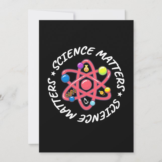Invitation Cadeau d'anniversaire | Fière de la science qui co (Devant)