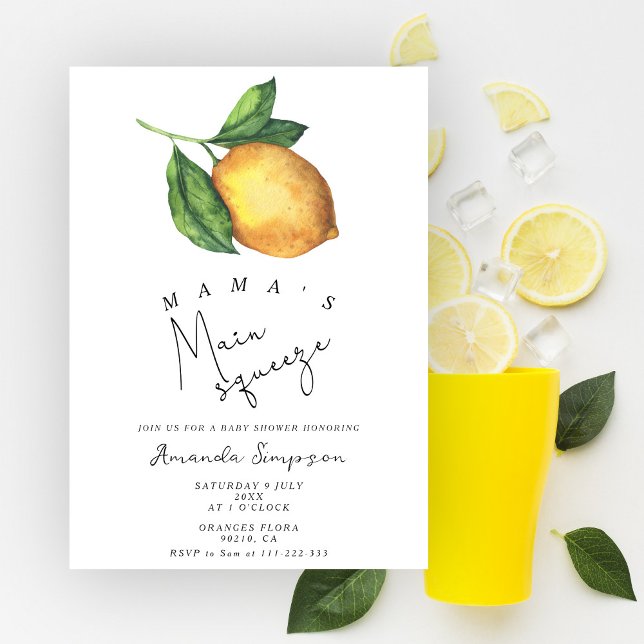 Invitation Cadeau de bébé Lemon de l'amant de Maman (Créateur téléchargé)