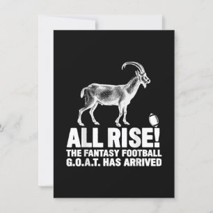 Invitation Cadeau de bouc de football fantastique de champion