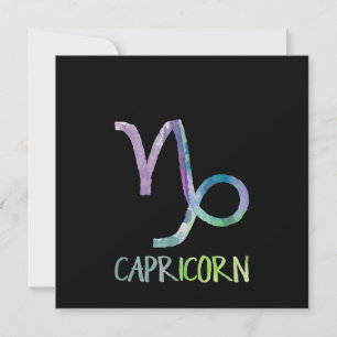 Invitation Cadeau de chèvre de mer Astrologie Symbole du zodi
