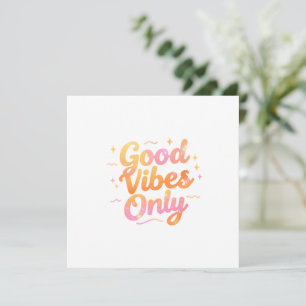 Invitation Cadeau de design de citation colorée et lumineuse