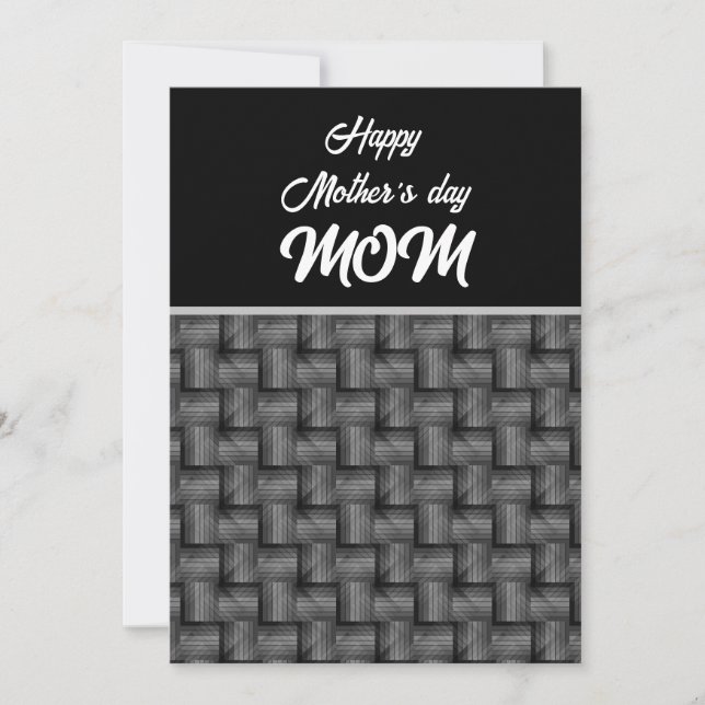 INVITATION CADEAU DE FETE DES MERES MAMAN PERSONNALISE  (Devant)