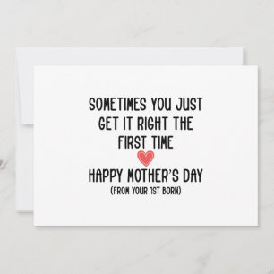 Invitation Cadeau de la fête des mères de la part du premier 