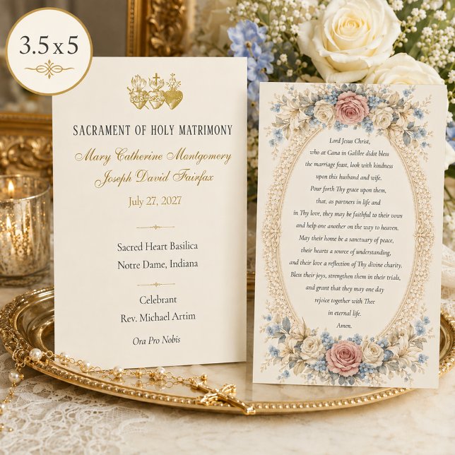 Invitation Cadeau de mariage Prière de mariage Souvenir  (Créateur téléchargé)
