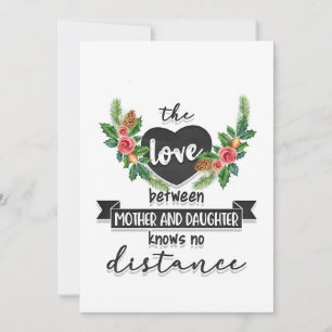 Invitation Cadeau de mère L'amour entre mère et fille