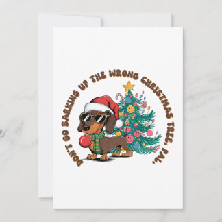 Invitation Cadeau de Noël Ne Partez Pas en Aboiements