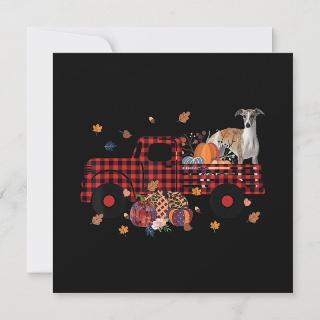 Invitation Cadeau de Thanksgiving Halloween pour camion de ci (Devant)