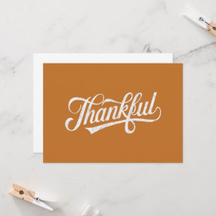 Invitation Cadeau de Thanksgiving vintage reconnaissant d'aut