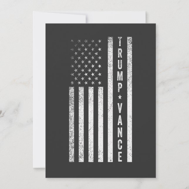 Invitation Cadeau de vote républicain Trump Vance américain (Devant)