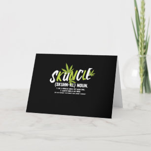 Invitation Cadeau d'oncle drôle fumeur de mauvaises herbes am