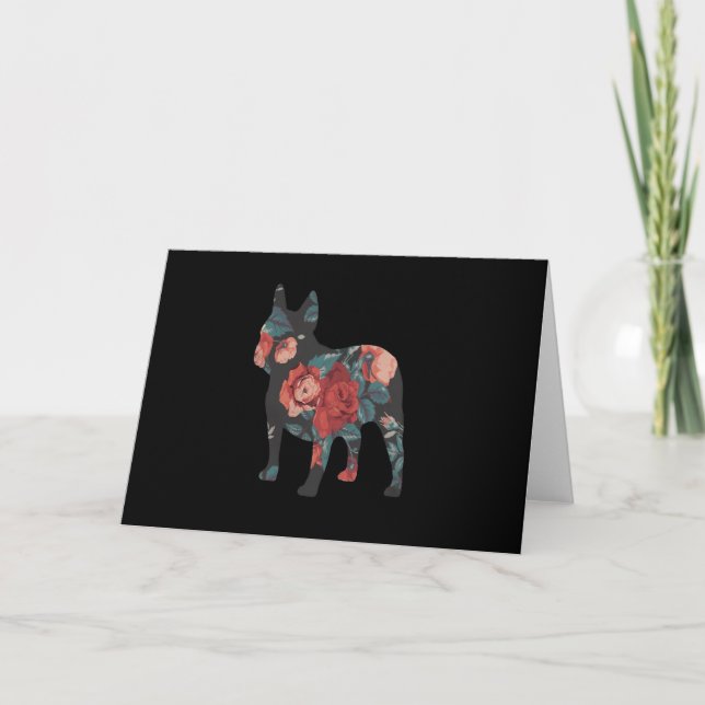 Invitation Cadeau Frenchie | Cadeau Fleur de Bouledogue Franç (Devant)