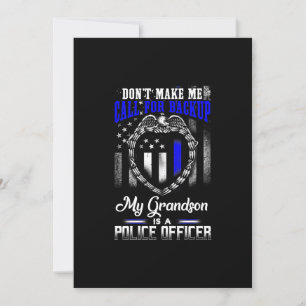 Invitation Cadeau Mon Petit-Fils Est Un Policier En Détresse