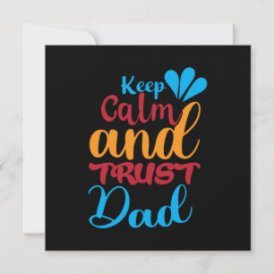 Invitation Cadeau Papa Garder Son Calme Et Faire Confiance à 