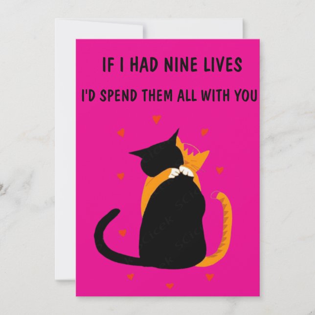 Invitation cadeau parfait pour la Saint-Valentin (Devant)