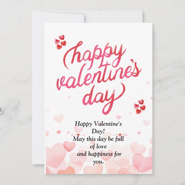 Invitation cadeau parfait pour la Saint-Valentin (Devant)