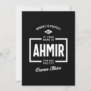 Invitation Cadeau personnalisé d'anniversaire au nom d'Ahmir