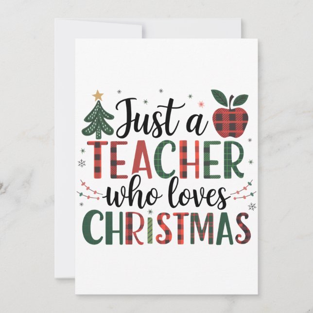 Invitation Cadeau pour Enseignant | Juste un Enseignant qui A (Devant)