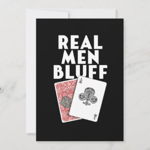 Invitation Cadeau pour hommes bluffeurs de poker au casino