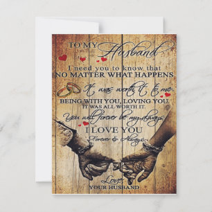 Invitation Cadeau pour mon mari Lettre pour lui