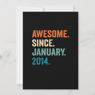 Invitation Cadeaux 9 ans 9e anniversaire garçon stupéfiant de