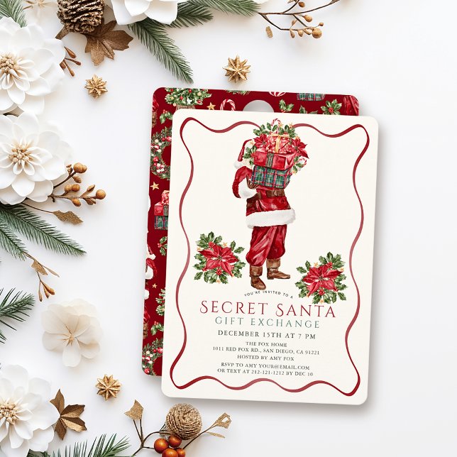 Invitation Cadeaux assortis classiques Fête de Noël (Créateur téléchargé)