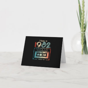 Invitation Cadeaux d'anniversaire 40 ans nés en 1982 Cassette