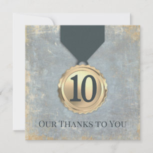 Invitation Cadeaux d'anniversaire de faux pierre vieillie pou