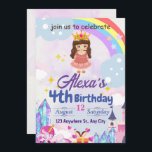 Invitation Cadeaux d'anniversaire pour enfants de fille arc-e<br><div class="desc">Cette conception de carte d'invitation "Cadeaux d'anniversaire pour enfants de fille arc-en-ciel" est destinée aux filles enfants pour célébrer leur anniversaire,  donc cette carte d'invitation est pour présenter cette fête à la famille et aux amis pour s'amuser avec les enfants.</div>