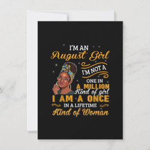 Invitation Cadeaux d'anniversaire pour femmes noires en août