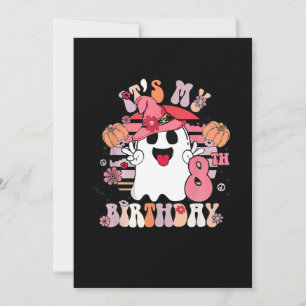 Invitation Cadeaux de 8e anniversaire Boo Éffrayant Super Ret