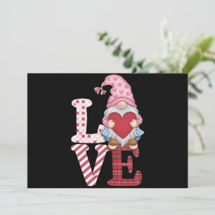 Invitation Cadeaux de couple d'amour de gnome de la Saint-Val