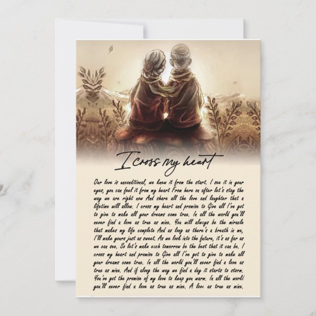 Invitation Cadeaux de couple | Pour mon âme sœur, je croise m (Devant)