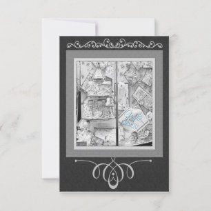 Invitation Cadeaux de fenêtre de la boutique d'antiquités pou