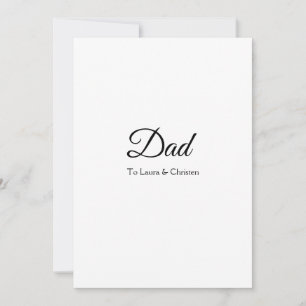 Invitation Cadeaux de fête des pères papa daddy ajoutez le no