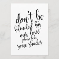 Cadeaux de lunettes de soleil de mariage abordable
