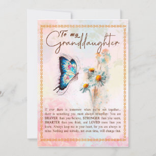 Invitation Cadeaux de petite-fille   De la famille de grand-p