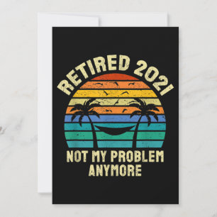 Invitation Cadeaux de retraite Vintage Retraité 2021