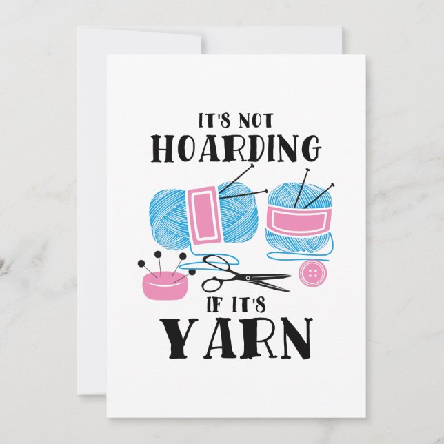 Invitation Cadeaux de tricot au crochet (Devant)