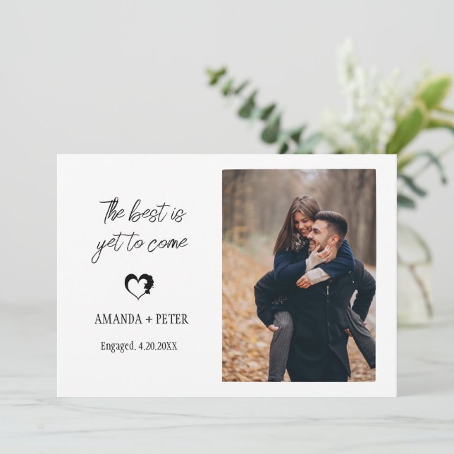 Invitation Cadeaux fiançailles pour un couple Cadeaux neufs (Debout devant)